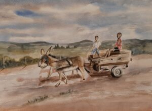 Landscapes: Donkey cart
