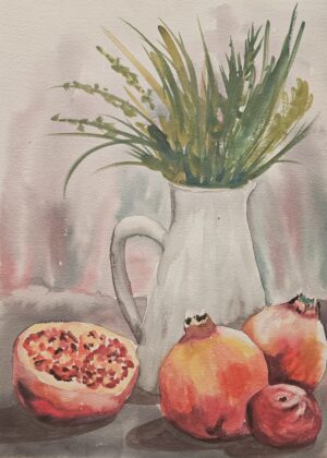 Still life - Pomegranates